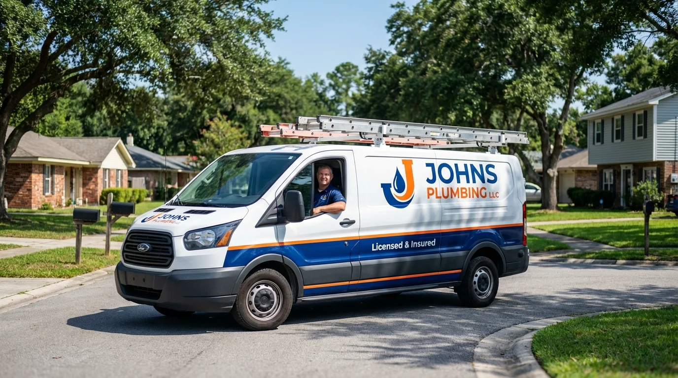 Johns Plumbing LLC service van in South Lake Tahoe, CA