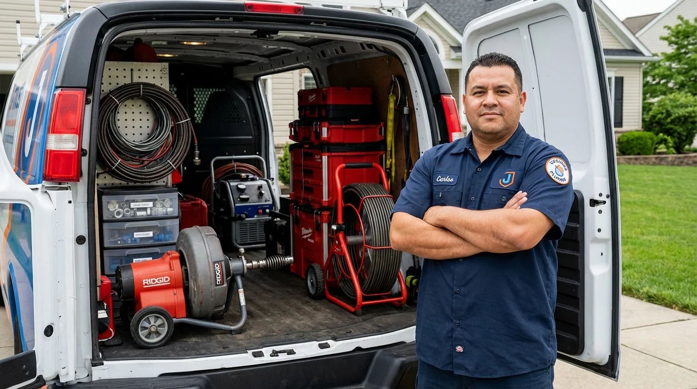 Professional drain cleaning equipment and Johns Plumbing LLC plumber in South Lake Tahoe