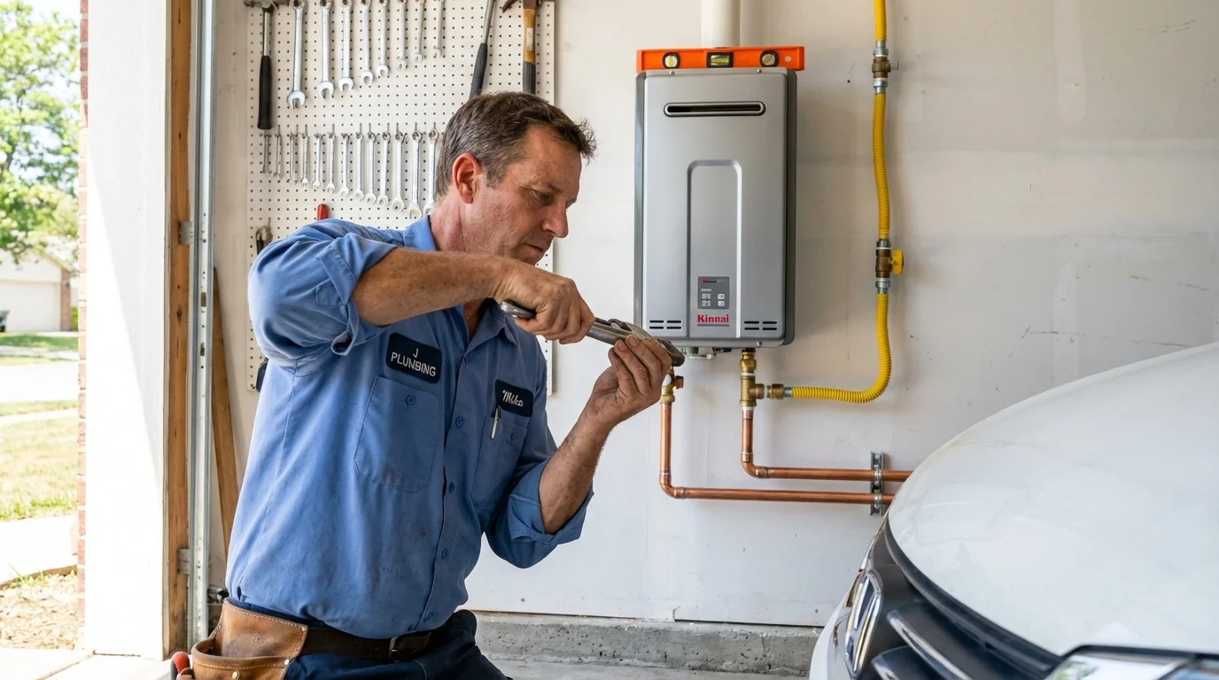 Tankless water heater installation by a Johns Plumbing LLC plumber in South Lake Tahoe